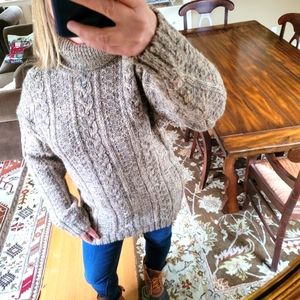 Vintage Ireland handcrafted  Quills  Woolen Market sweater tunic dress